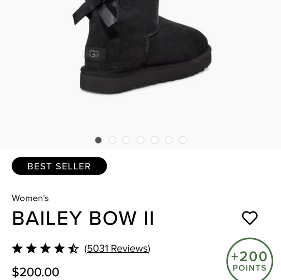 NWOT UGG Bailey Bow ll sz7 - Picture 8 of 9